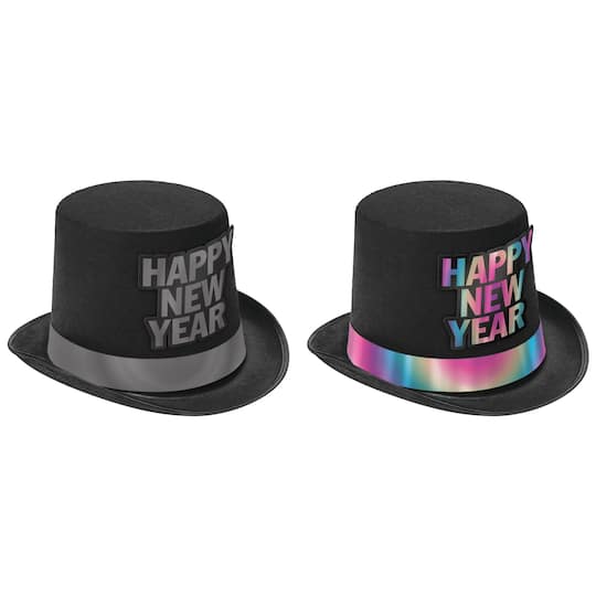 Illuminating Happy New Year Top Hat